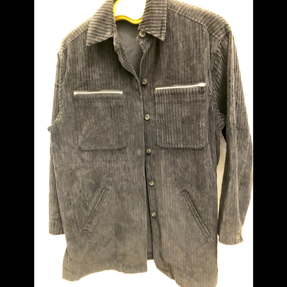 Corduroy bottom up black shaket